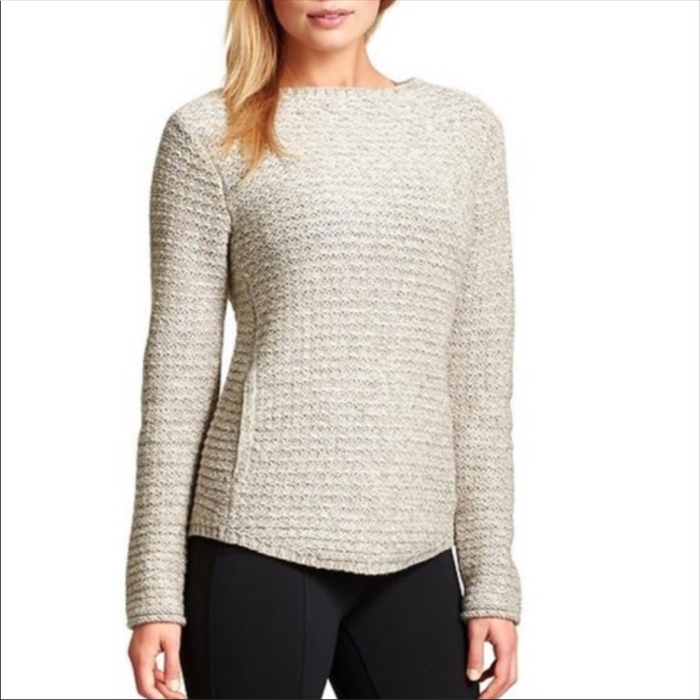 Athleta oatmeal 100% merino wool